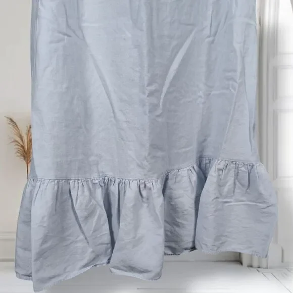 Vintage Victoria Secret Y2K Cottagecore Cotton Chemise Nightgown Size S Blue